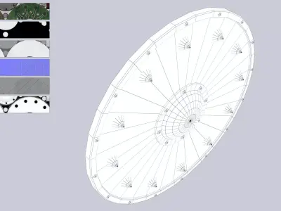 Viking shield Low-poly 3D model purchase