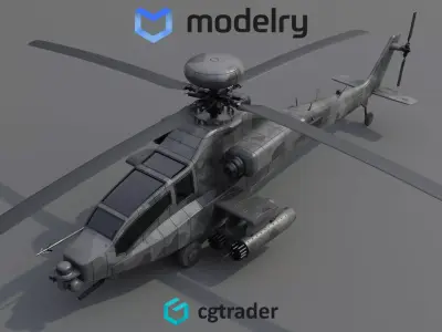 Attack Helicopter 3D model get