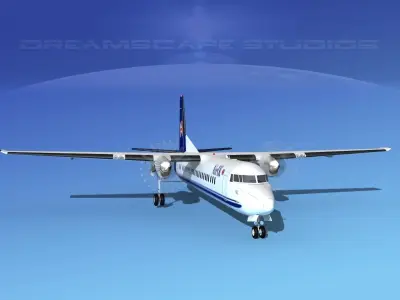 Fokker F-60 Air UK 2 3D model