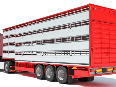 Animal Transporter Truck 3D model purchase