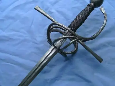 Rapier Sword 3D Model Low-poly 3D model