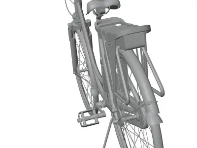 Woman bicycle 3D model