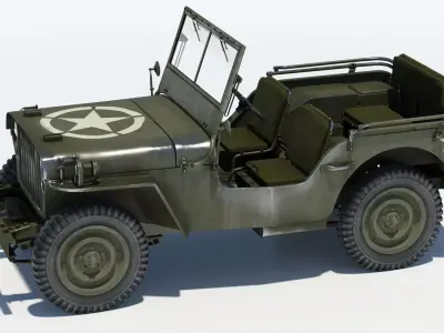 Willys MB Jeep 3D Model 3D model