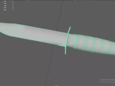 Survival Knife Free low-poly 3D model