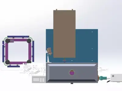 High Frequency Heating Valve Stem Stress Relief 60kW 3D model