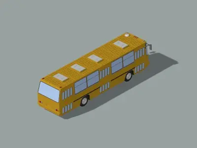 city passenger bus 3D model