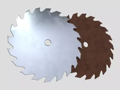 Saw Blade Low-poly 3D model purchase