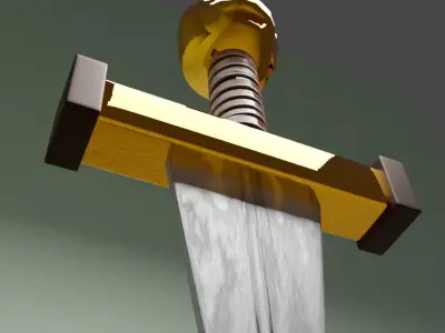 Dagger Sword A small sword New design sword Low-poly 3D model