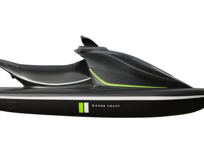 Jet Ski Low-poly 3D model