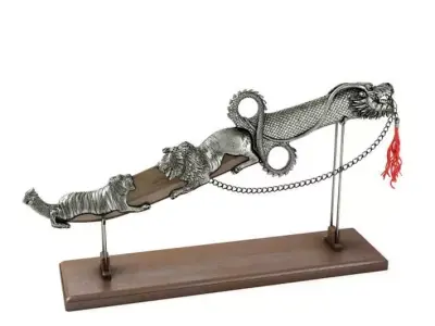 Knife With Stand And Ornamentation 3D model