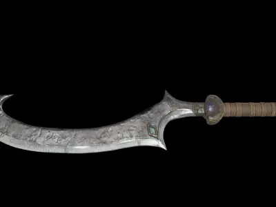 Khopesh Sword 01 Low-poly 3D model