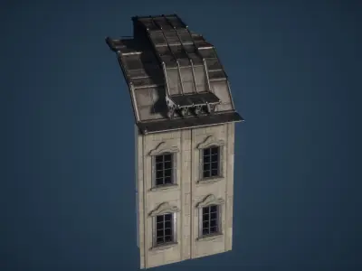 Monument Window Game Ready Low-poly 3D model