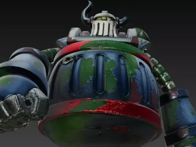 big robot by kew Low-poly 3D model