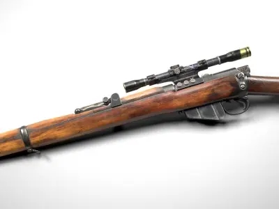 LeeEnfield Rifle SMLE Low-poly 3D model