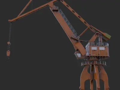 Crane Low-poly 3D model order
