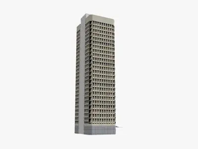 JetSet House Low-poly 3D model