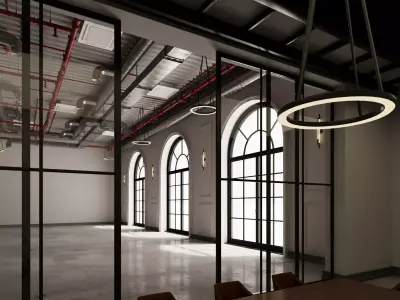 Loft Office interior 18 3D model