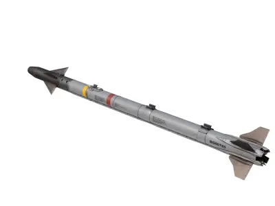 USAAF AIM-9X AIM9 Sidewinder Missile AIM9X 3D model
