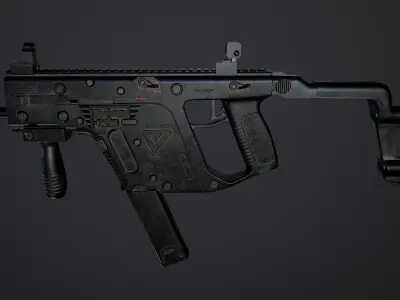 Kriss Vector PBR Low-Poly Game Ready Low-poly 3D model