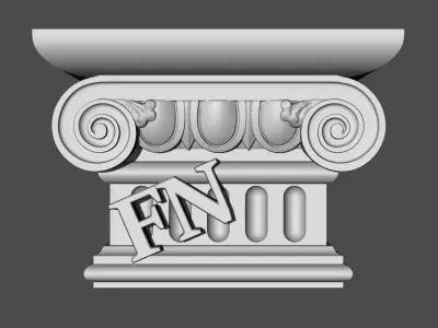 Decorative pilasters 3D model - Free Sample Free 3D model