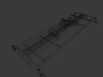 Container lift clamp beam Free low-poly 3D model