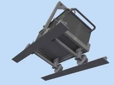Mine train 3D model