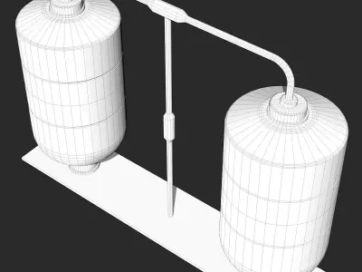 Two Rusty Boilers 3D model