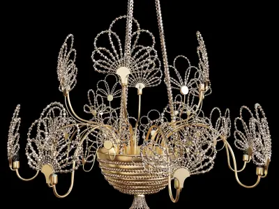 butterfly chandelier 3D model