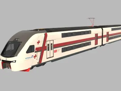 Aeroexpress Stadler KISS 3d 3D model