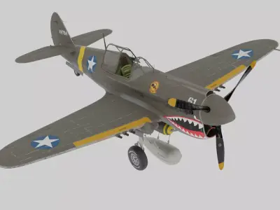 Late War Fully Rigged 3D War Asset Game Animation Ready Clean... 3D model