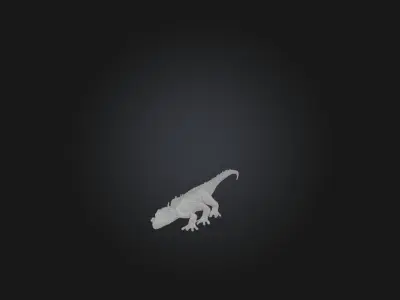 Realistic Lizard Model Low-poly 3D model
