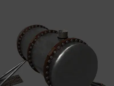 tanker Free low-poly 3D model