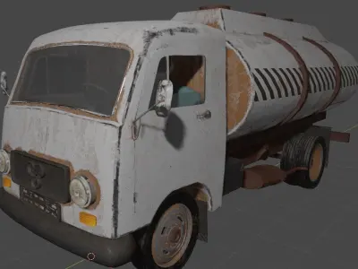 1980s Yugoslav-Soviet TAM industrial truck 3 SET Free 3D model