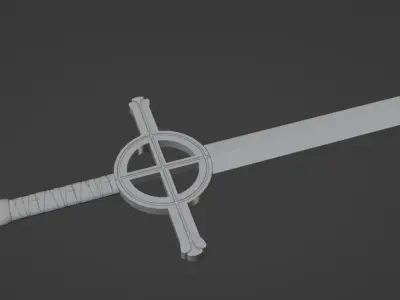 Adventure Time Demon Blood Sword Free low-poly 3D model