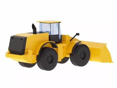 Loader Construction 792 Simplified Low-poly 3D model