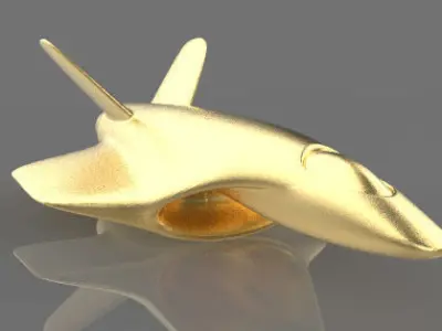 Space Jet Free 3D print model