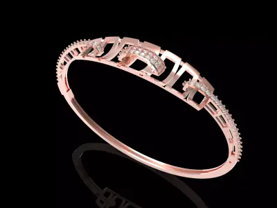 Art Deco Bracelet 06 3D print model