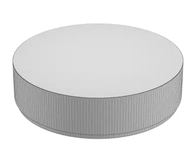 Acacius Round Coffee Table 55 3D model