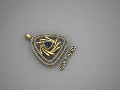 FASHION  PENDANT 3D model 2