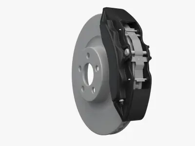 Brake disc 3D model by acves