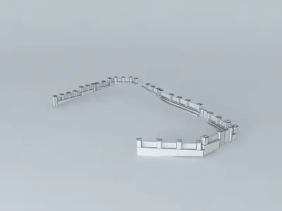 Church fence 3D model