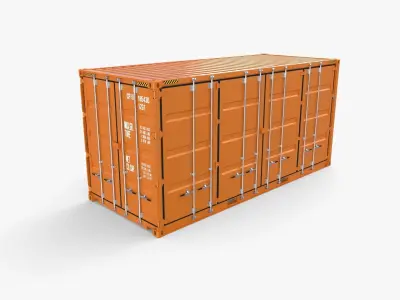 20ft Shipping Container Side Open High Cube 3D model