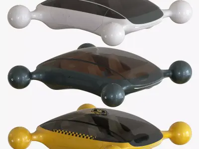 Flying Car pack 3D model