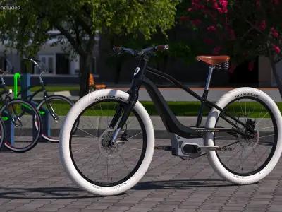 Electric Bike Harley Davidson 3D model