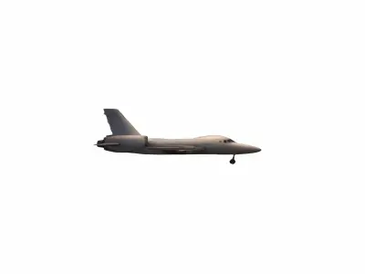 Plane Commercial Jet Flying 3d Model 3D model