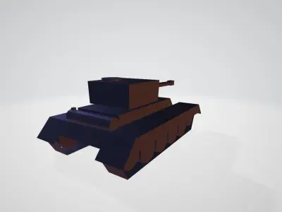 Tank model Low-poly 3D model