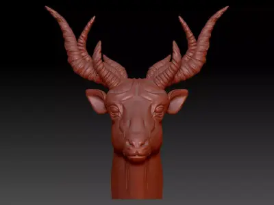 Goat Head 3D print model