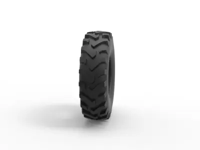 Offroad tire 83 Scale 1 to 25 3D print model
