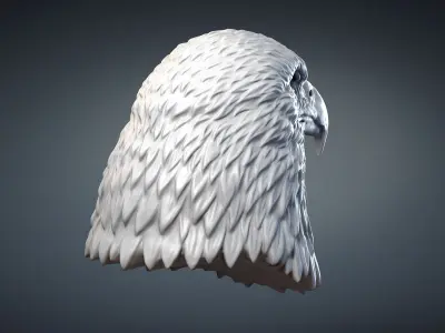  Bald Eagle Head Sculpture 