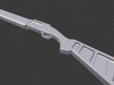 Shotgun M1014 Low-poly 3D model